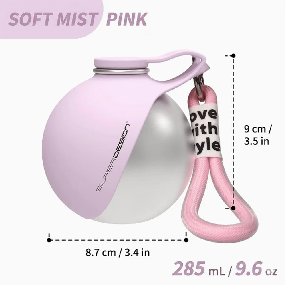 Portable Dog Water Bottle – Leak-Proof Travel Bowl, 285ml