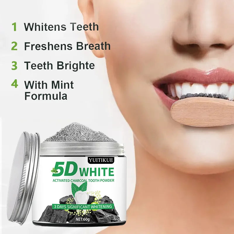 Bamboo Charcoal Teeth Whitening Powder – Natural Deep Clean