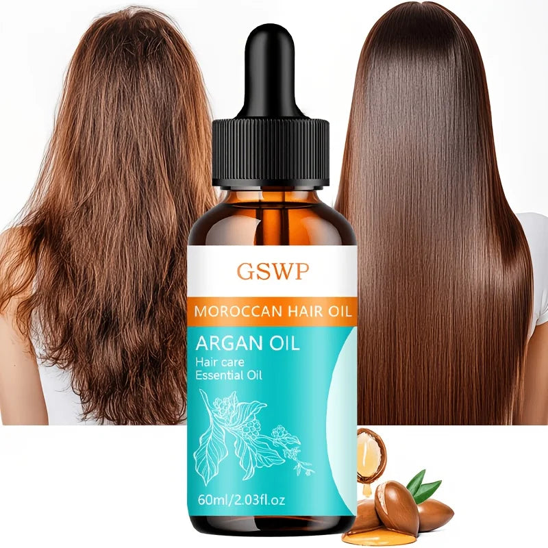 Argan Oil Hair Care – Deep Hydration, Anti-Frizz, Split End Repair