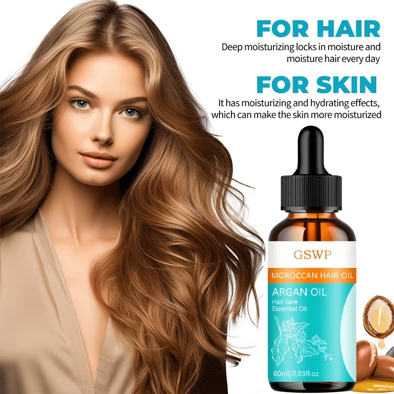 Argan Oil Hair Care – Deep Hydration, Anti-Frizz, Split End Repair