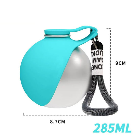Portable Dog Water Bottle – Leak-Proof Travel Bowl, 285ml