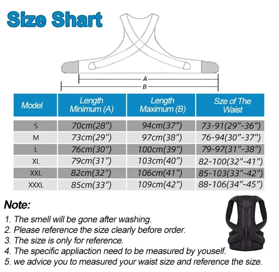 Posture Corrector Belt – Adjustable Spine & Shoulder Support