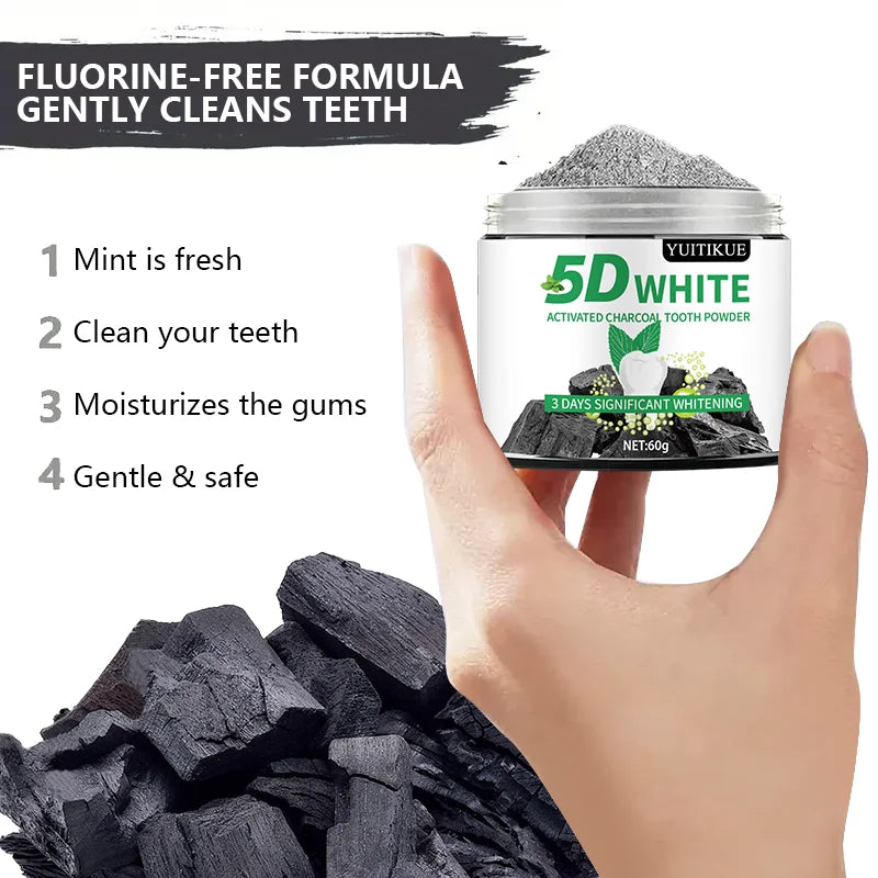 Bamboo Charcoal Teeth Whitening Powder – Natural Deep Clean